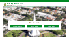 Desktop Screenshot of imoveismaringa.com.br